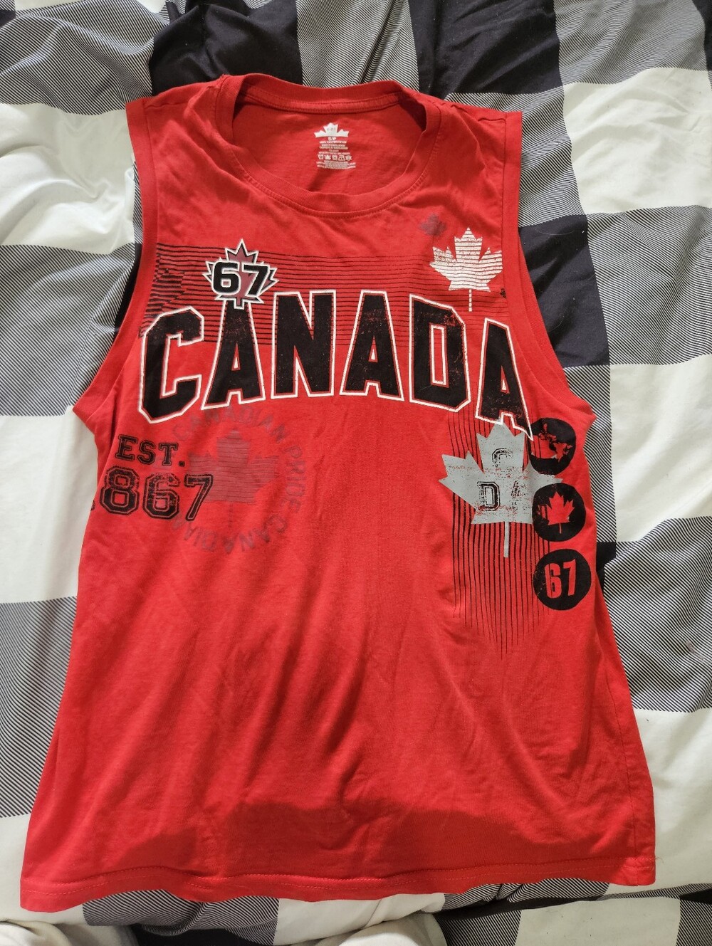 Canada Eh! Mens Small Lesuire Vest